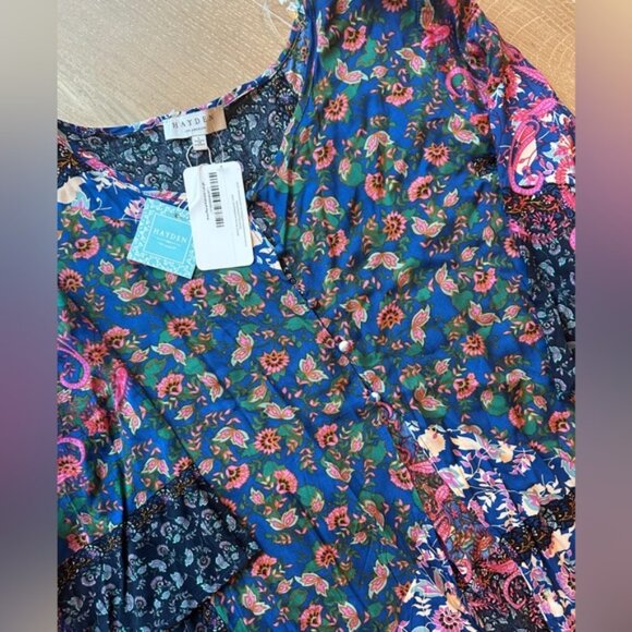 Hayden Los Angeles Kimono Beach Cover Up Floral Boho Size Large BNWT - Picture 5 of 5